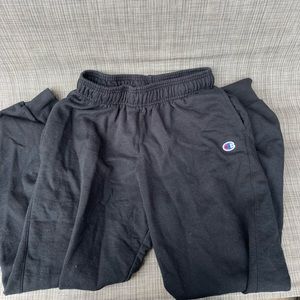 Black champions sweat pants